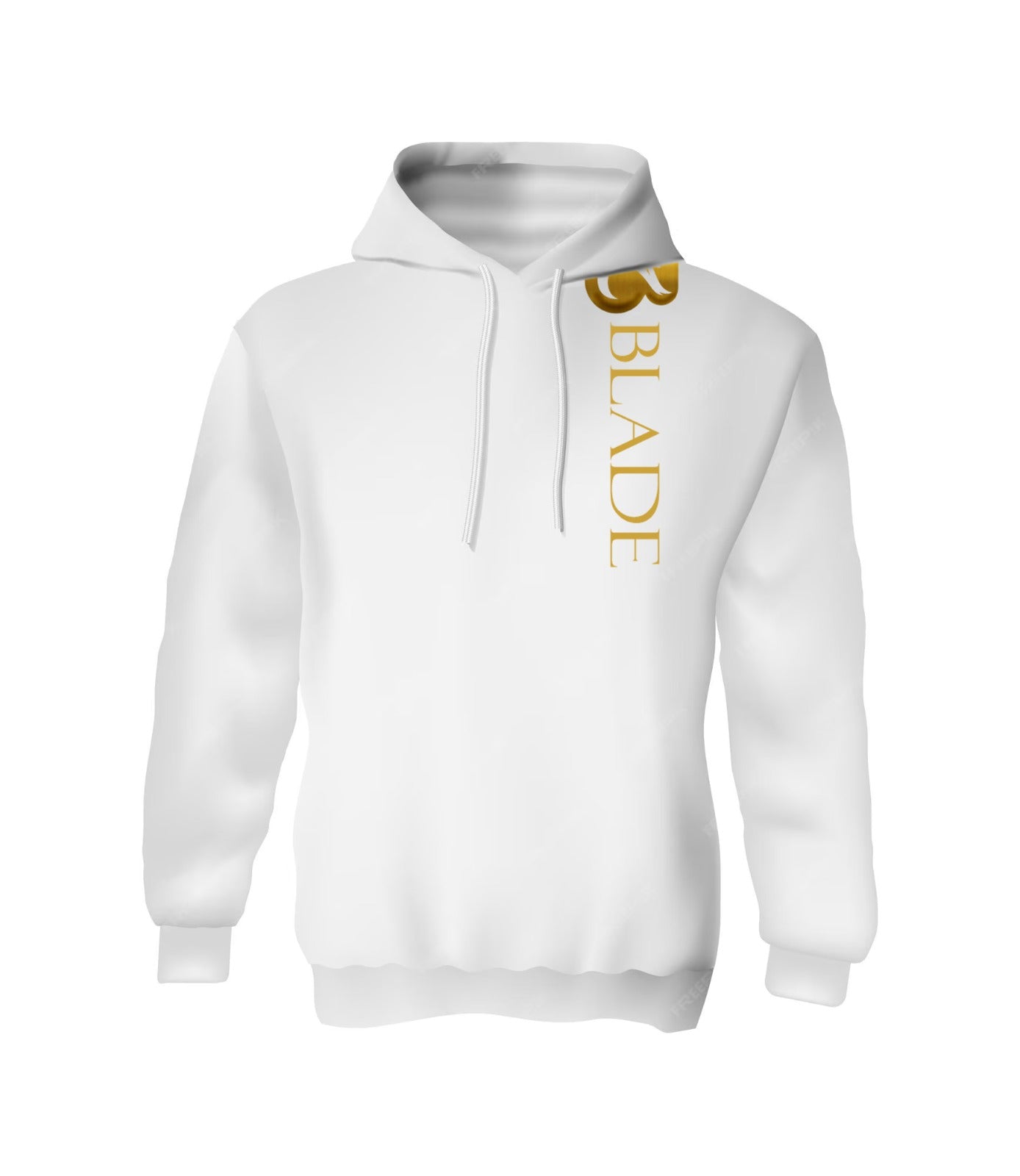 White Hoodie Blade Styles Casual Sportswear