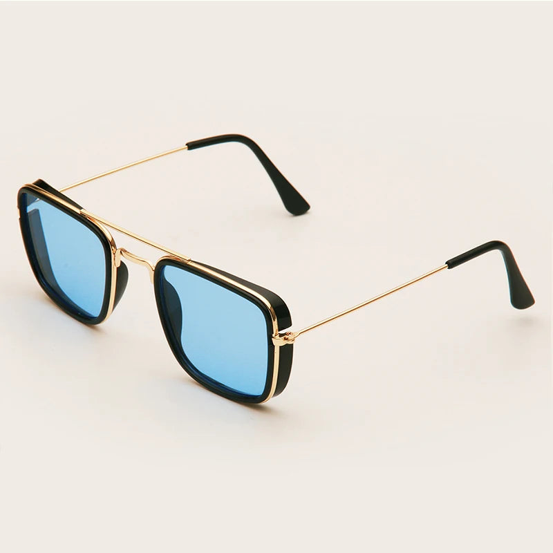 Fashion Sunglasses Metal Small Square Frame UV Protection